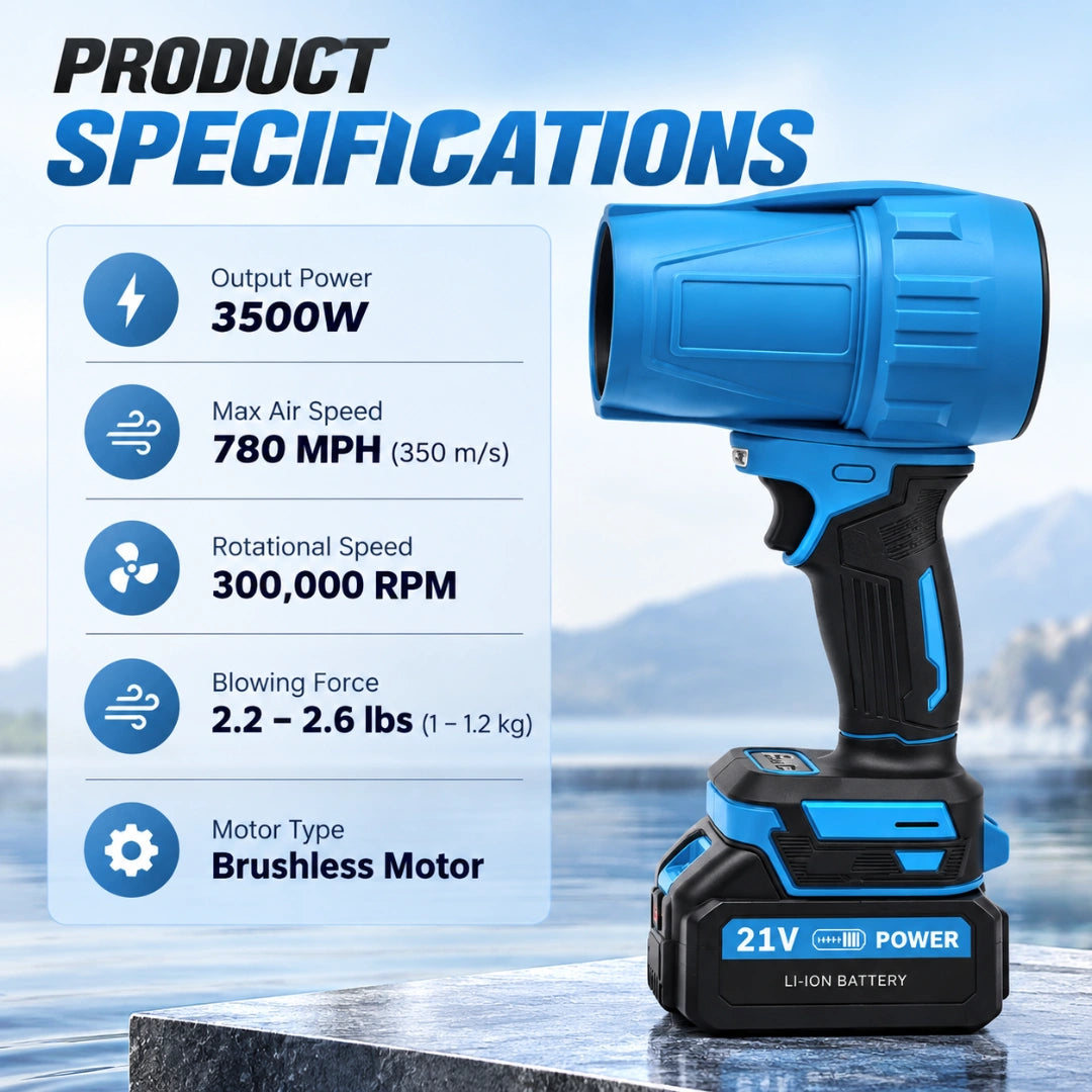 3500W Cordless Brushless Turbo Blower