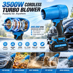 3500W Cordless Brushless Turbo Blower