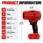 Cordless Electric Turbojet Fan – High-Speed Air Blower