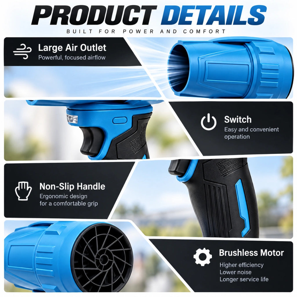 3500W Cordless Brushless Turbo Blower