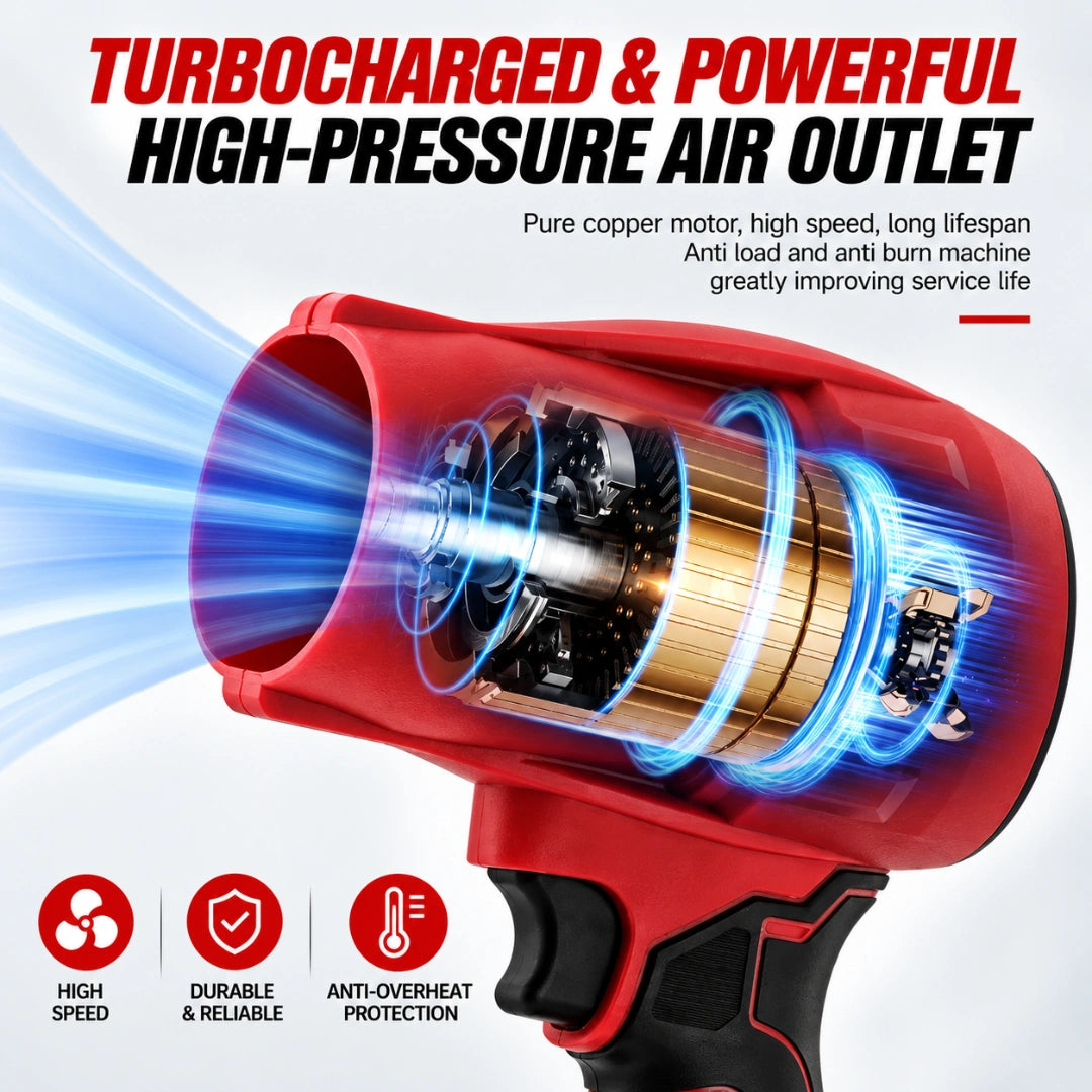 Cordless Electric Turbojet Fan – High-Speed Air Blower