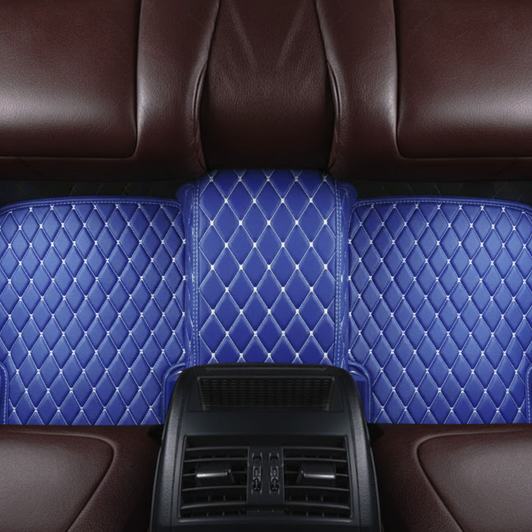Blue Stitching Custom Heavy Duty, Universal Fit Floor Mats for Cars, SUVs, and Trucks