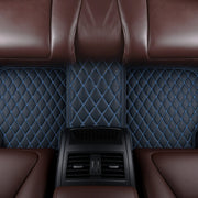 Black Blue Stitching Custom Heavy Duty, Universal Fit Floor Mats for Cars, SUVs, and Trucks