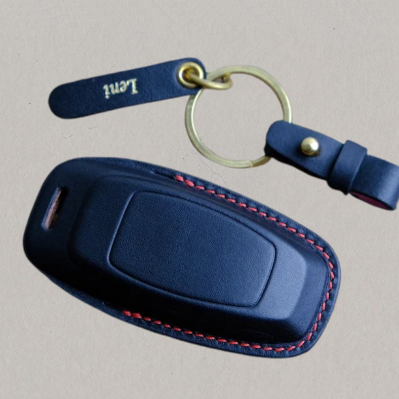 Premium Leather Key Fob for Audi