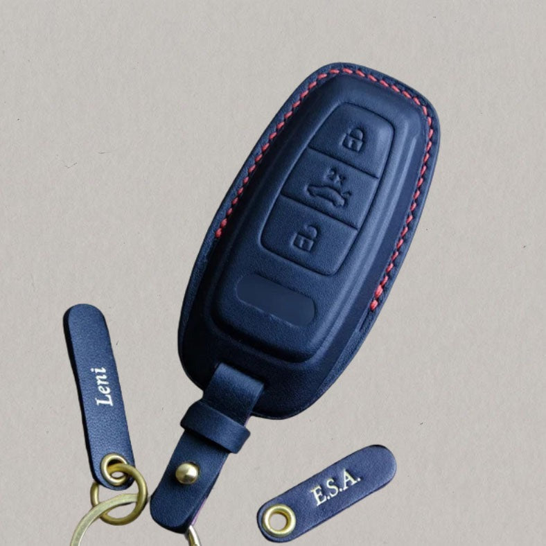 Premium Leather Key Fob for Audi