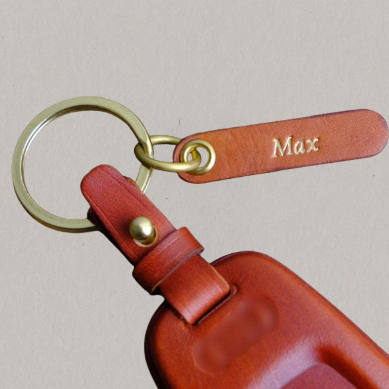 Premium Leather Key Fob for Audi
