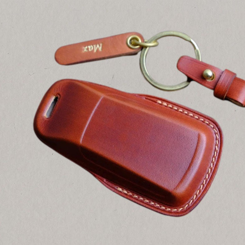 Premium Leather Key Fob for Audi