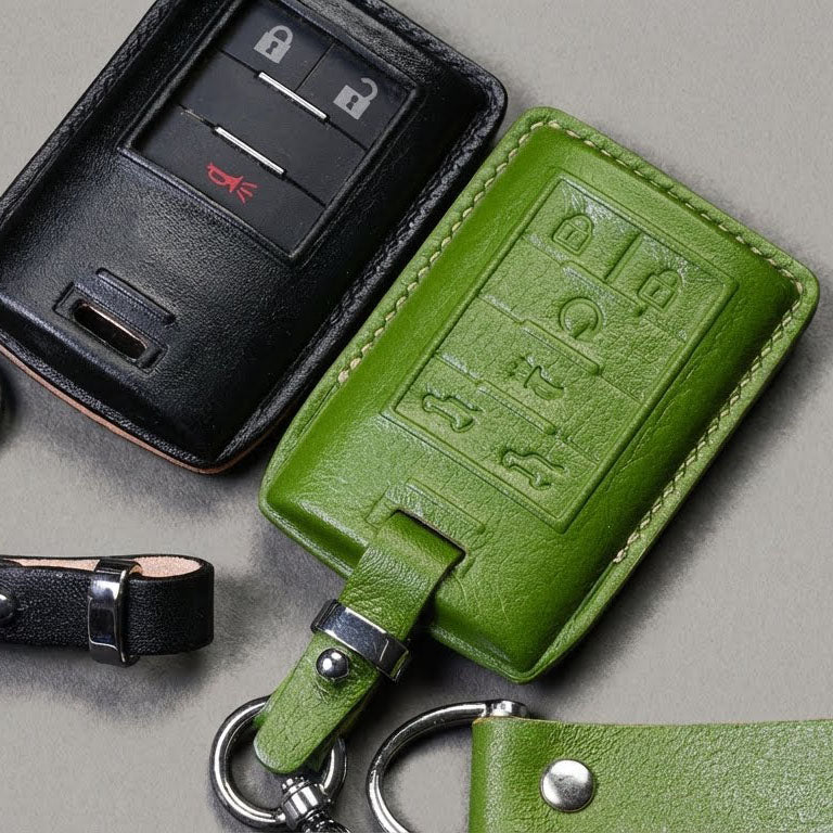 Premium Leather Key Fob for Cadillac