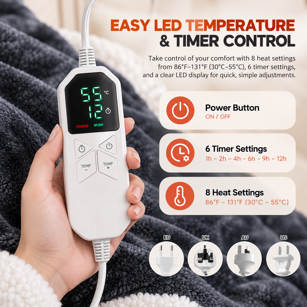 WarmHug™ Full-Body Heated Blanket