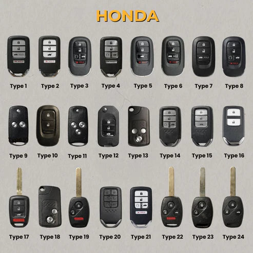 Premium Leather Key Fob for Honda