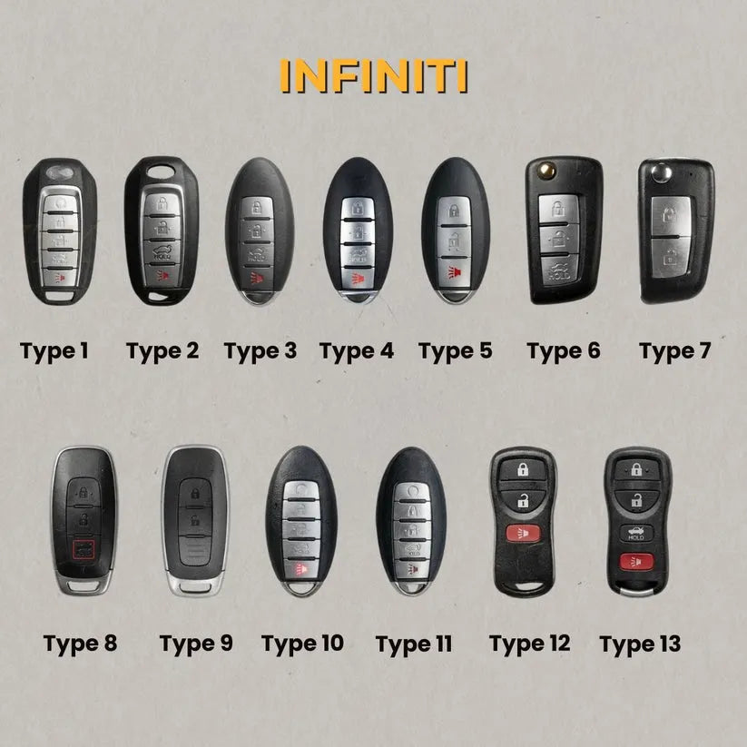 Premium Leather Key Fob for Infiniti