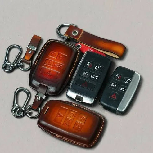 Premium Leather Key Fob for Jaguar