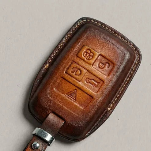 Premium Leather Key Fob for Jaguar