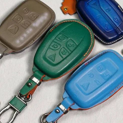 Premium Leather Key Fob for Jaguar