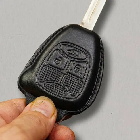 Premium Leather Key Fob for Jeep
