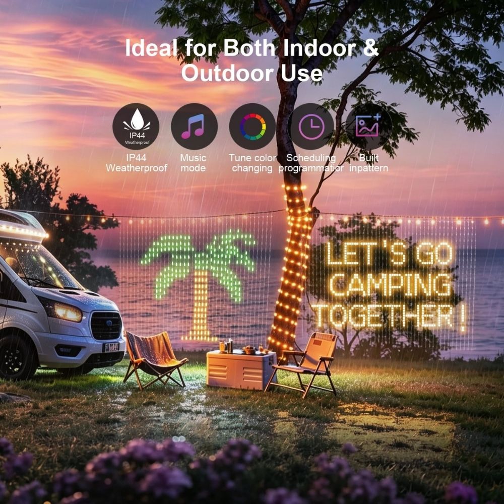 Christmas Decorations Lights - Outdoor LED Curtain