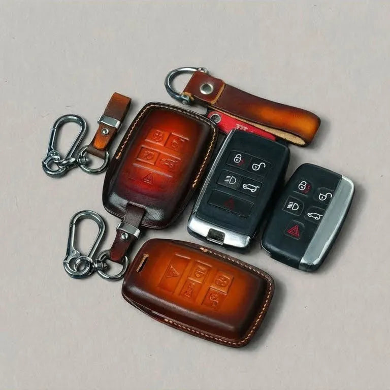 Premium Leather Key Fob for Land Rover