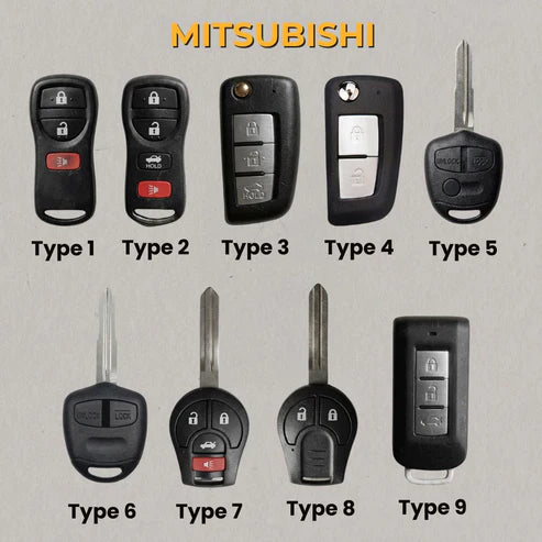 Premium Leather Key Fob for Mitsubishi