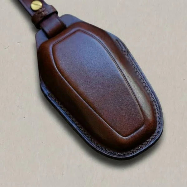 Premium Leather Key Fob for Peugeot