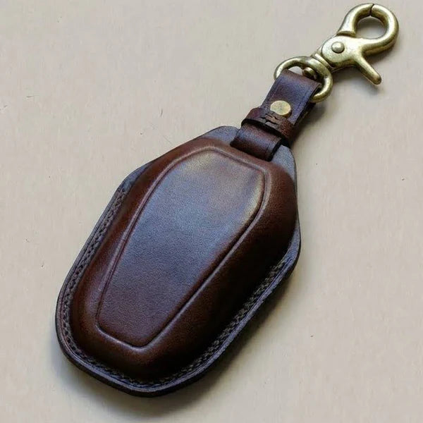 Premium Leather Key Fob for Peugeot