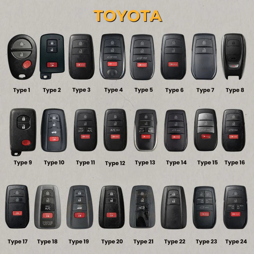 Premium Leather Key Fob for Toyota