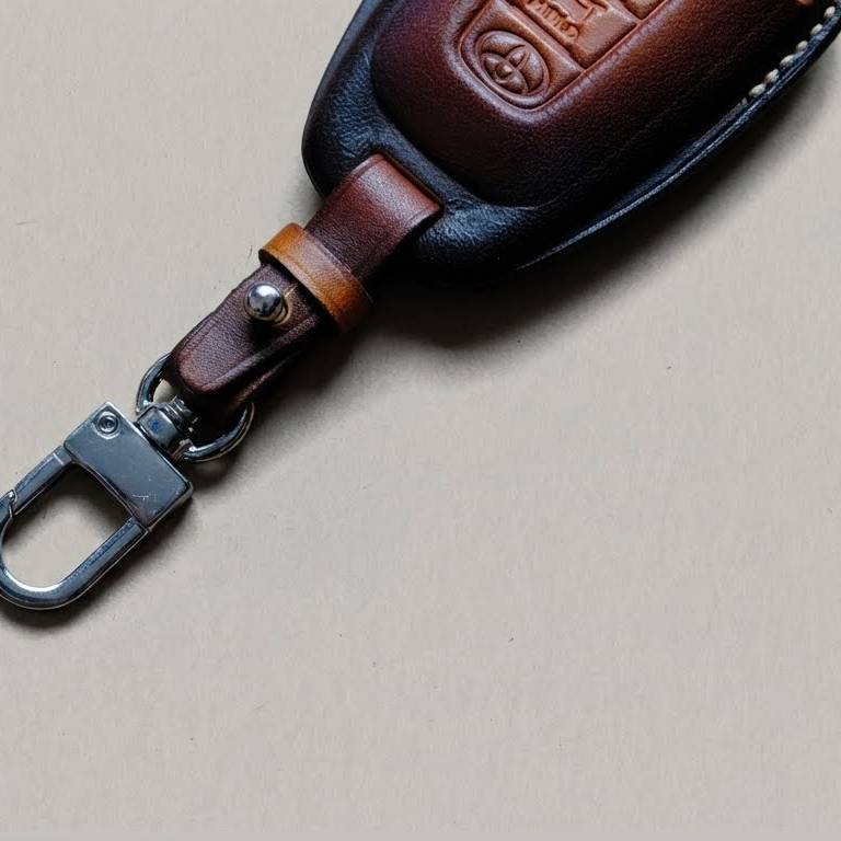 Premium Leather Key Fob for Nissan