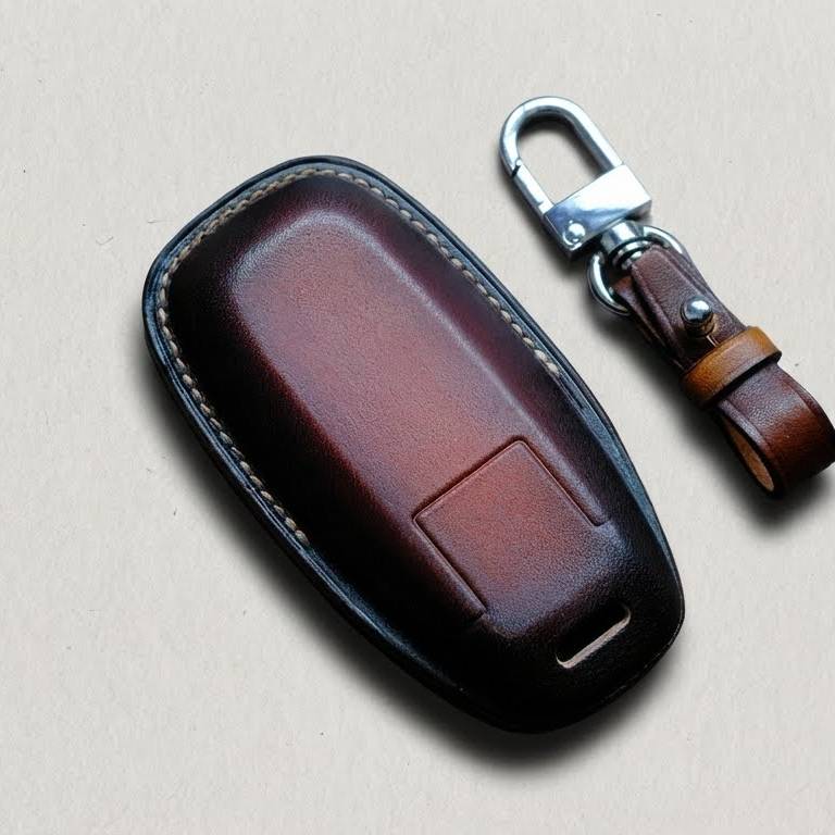 Premium Leather Key Fob for Nissan