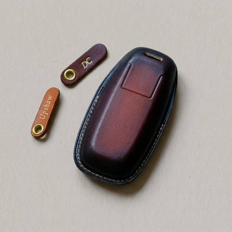 Premium Leather Key Fob for Nissan
