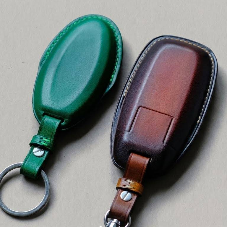 Premium Leather Key Fob for Nissan