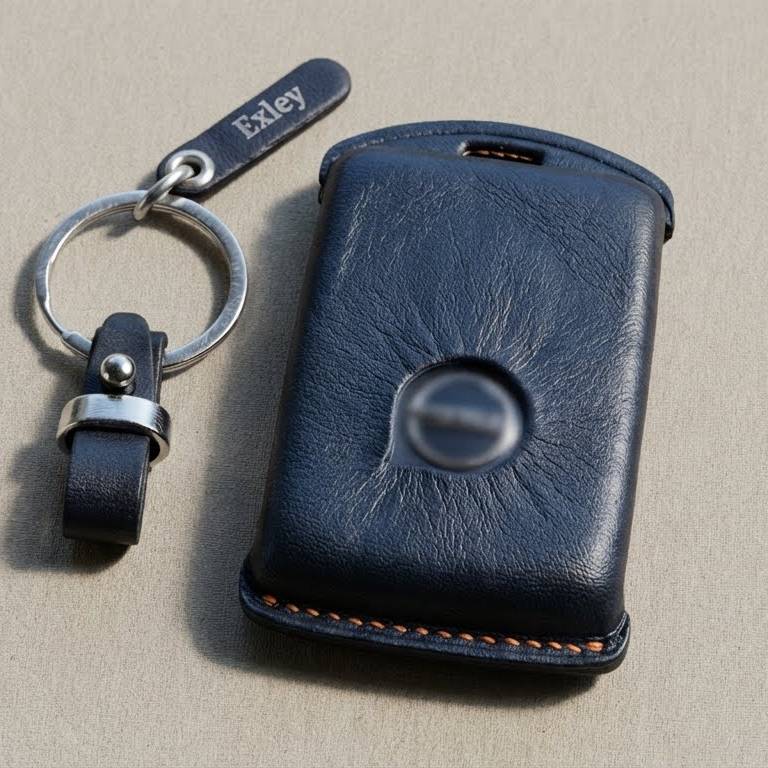 Premium Leather Key Fob for Nissan