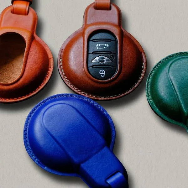 Premium Leather Key Fob for Mini Cooper