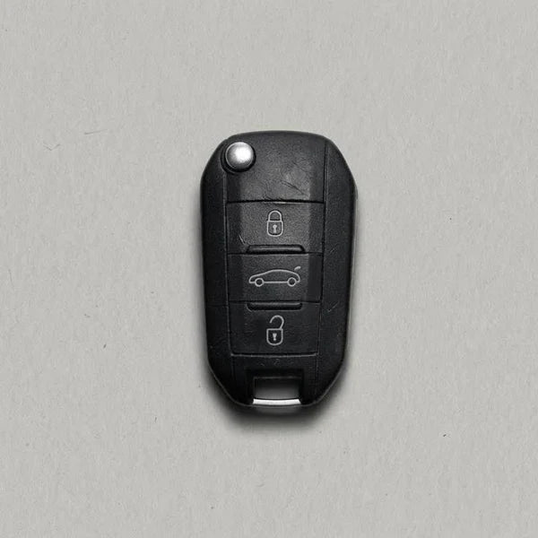 Premium Leather Key Fob for Peugeot