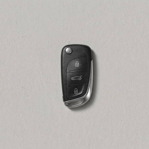 Premium Leather Key Fob for Citroën