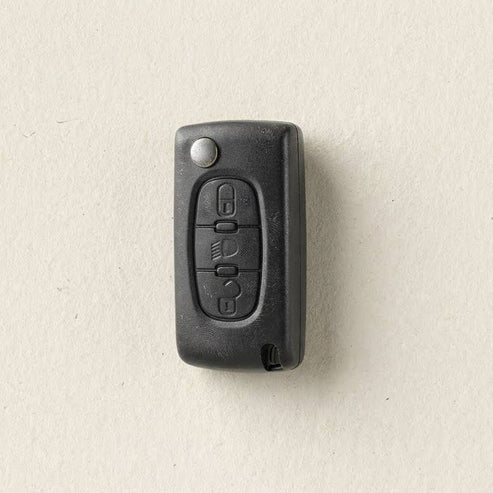 Premium Leather Key Fob for Citroën