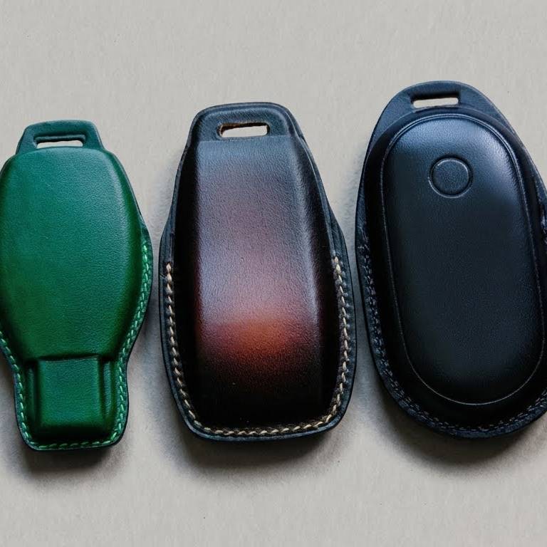 Premium Leather Key Fob for Mercedes
