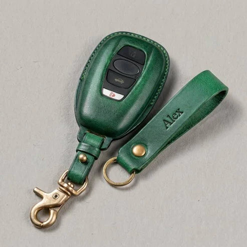 Premium Leather Key Fob for Subaru