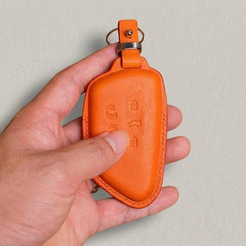 Premium Leather Key Fob for Volkswagen