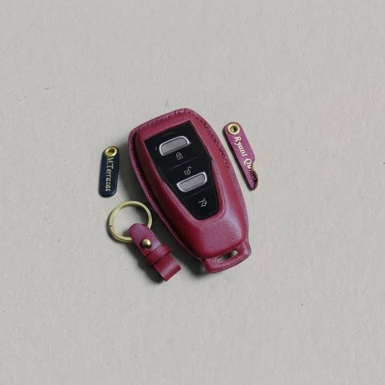 Premium Leather Key Fob for Aston Martin