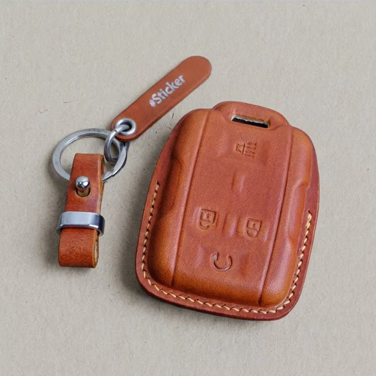 Premium Leather Key Fob for Chevrolet