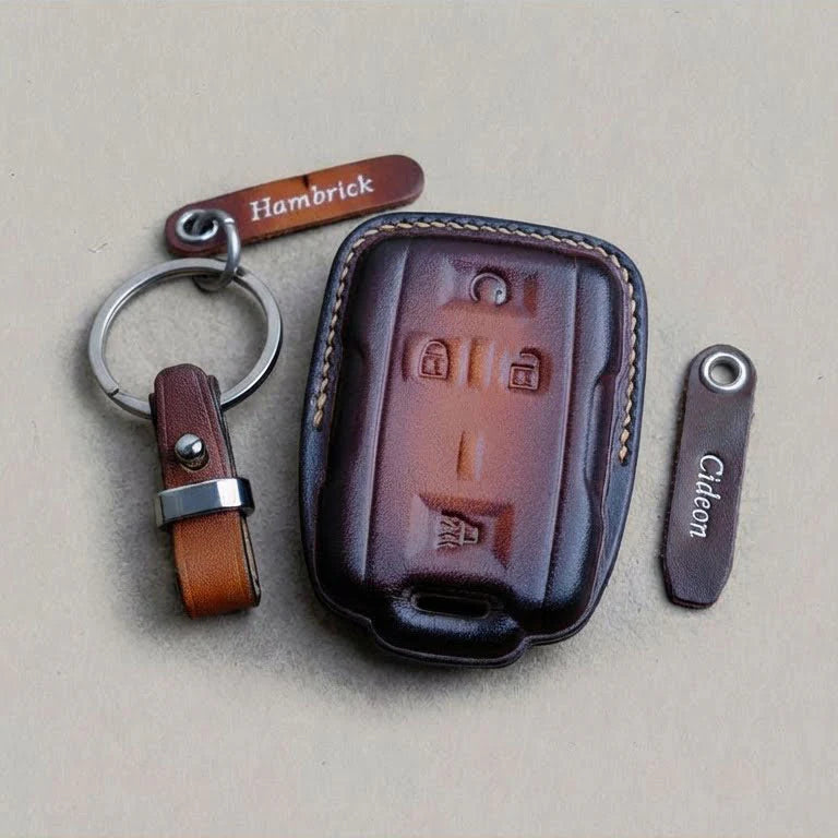 Premium Leather Key Fob for Chevrolet