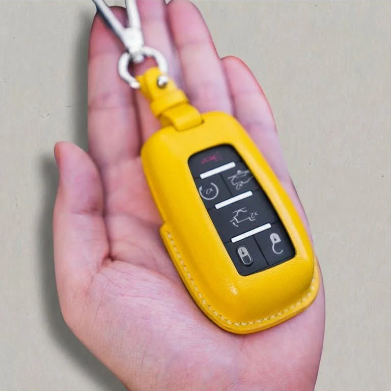 Premium Leather Key Fob for Dodge