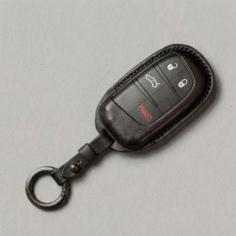 Premium Leather Key Fob for Dodge