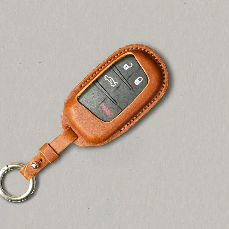 Premium Leather Key Fob for Dodge