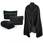Cozy Oversized Flannel Wearable Blanket – Soft & Foldable Travel Wrap