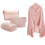 Cozy Oversized Flannel Wearable Blanket – Soft & Foldable Travel Wrap
