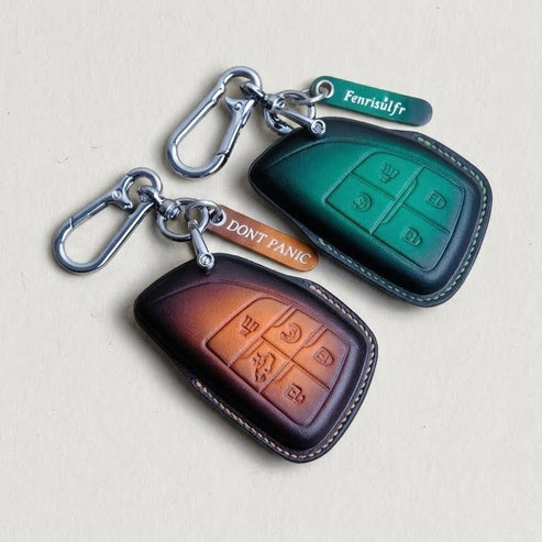 Premium Leather Key Fob for GMC