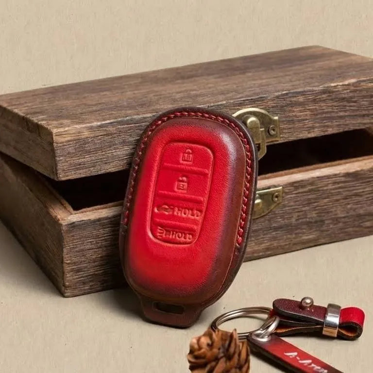 Premium Leather Key Fob for Honda