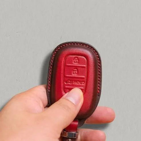 Premium Leather Key Fob for Honda