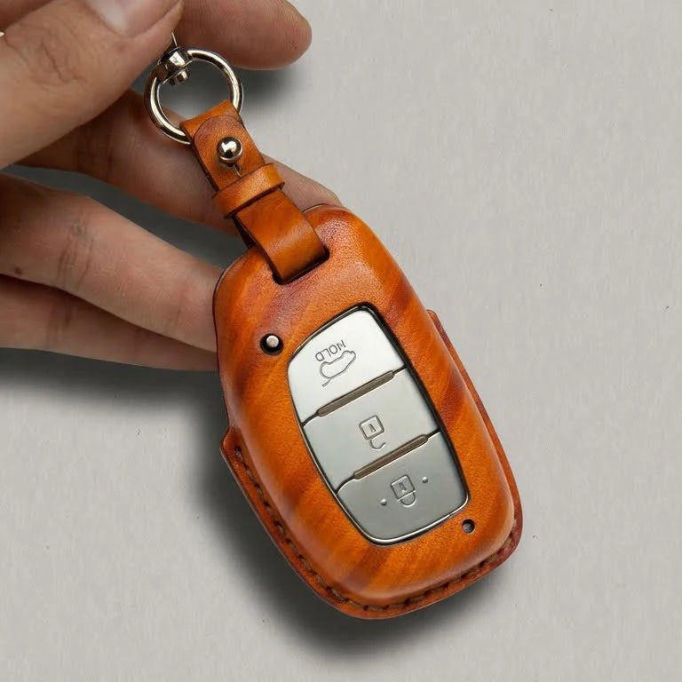 Premium Leather Key Fob for Hyundai
