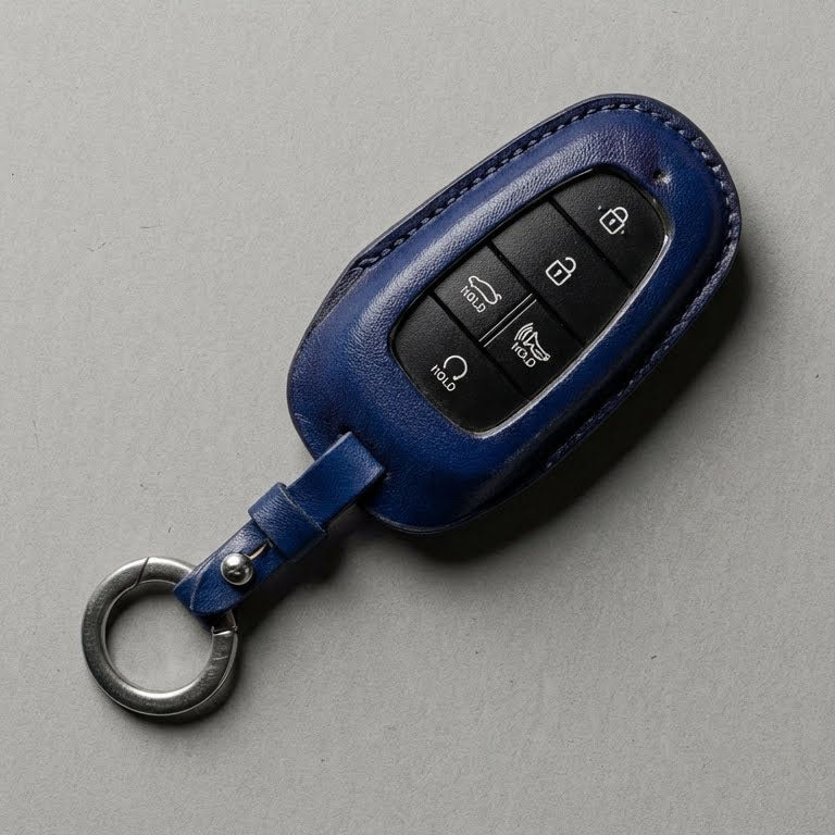 Premium Leather Key Fob for Hyundai